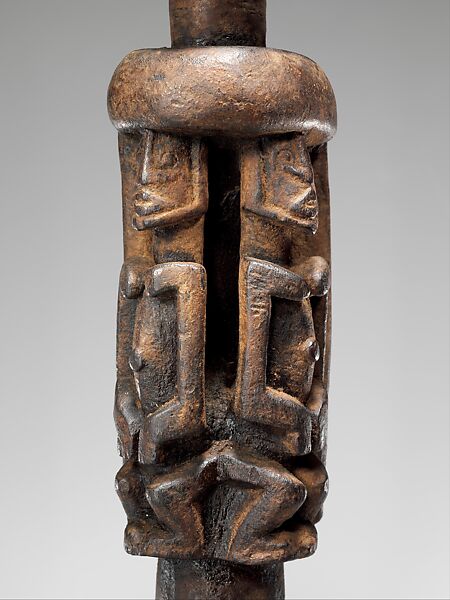 Figure: Mother with Twins, Dogon blacksmith, Wood, Dogon peoples