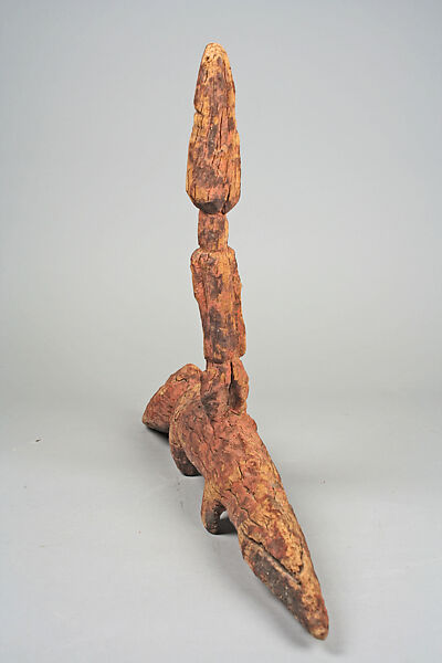 Rider Figure on Quadruped, Dogon blacksmith, Wood, pigment, Dogon peoples