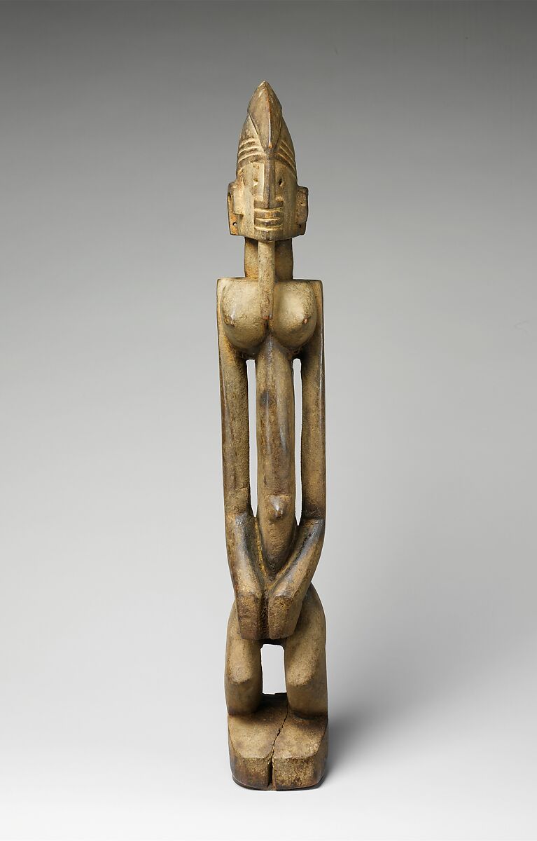 Female dege dal nda (sculpture of the terrace), "Master of Ogol" (active late 18th–early 19th century[?], Sanga region, Mali), Wood, Dogon peoples