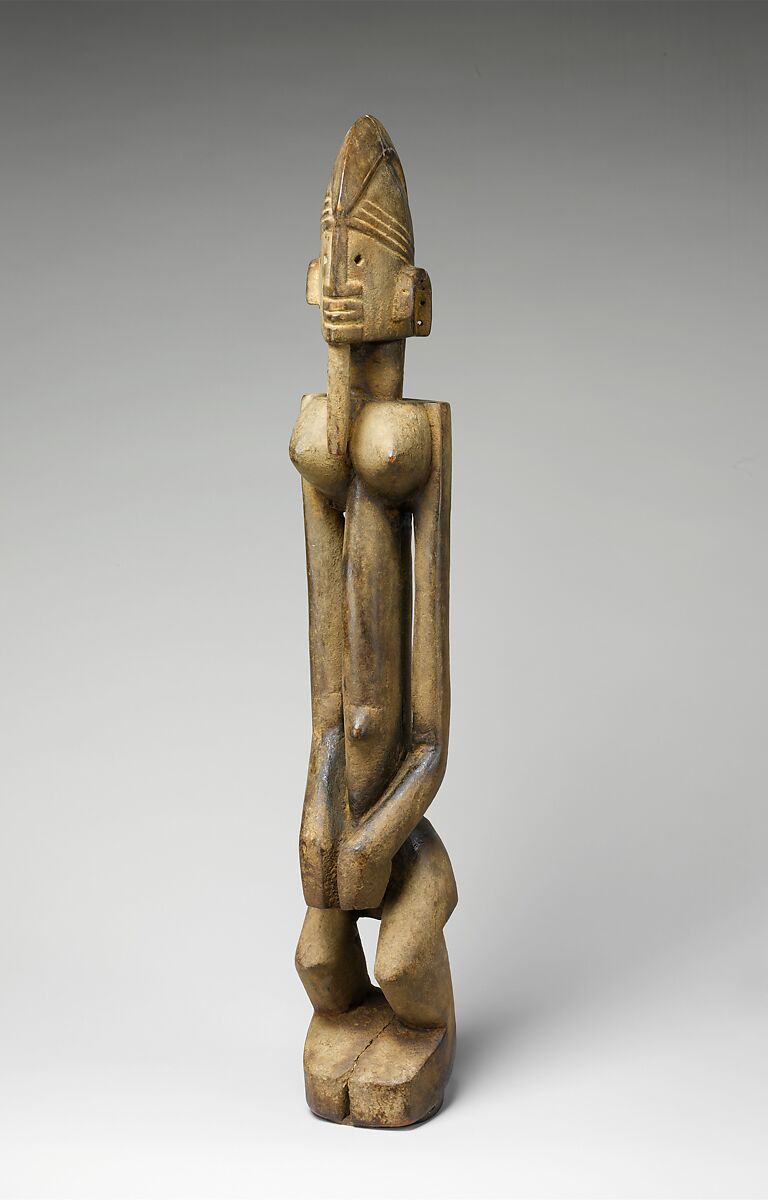 Female dege dal nda (sculpture of the terrace), "Master of Ogol" (active late 18th–early 19th century[?], Sanga region, Mali), Wood, Dogon peoples