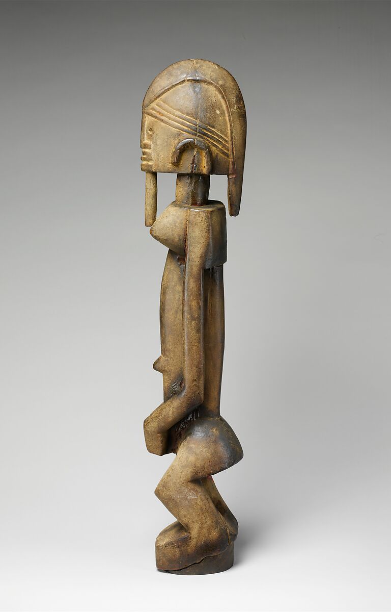 Female dege dal nda (sculpture of the terrace), "Master of Ogol" (active late 18th–early 19th century[?], Sanga region, Mali), Wood, Dogon peoples