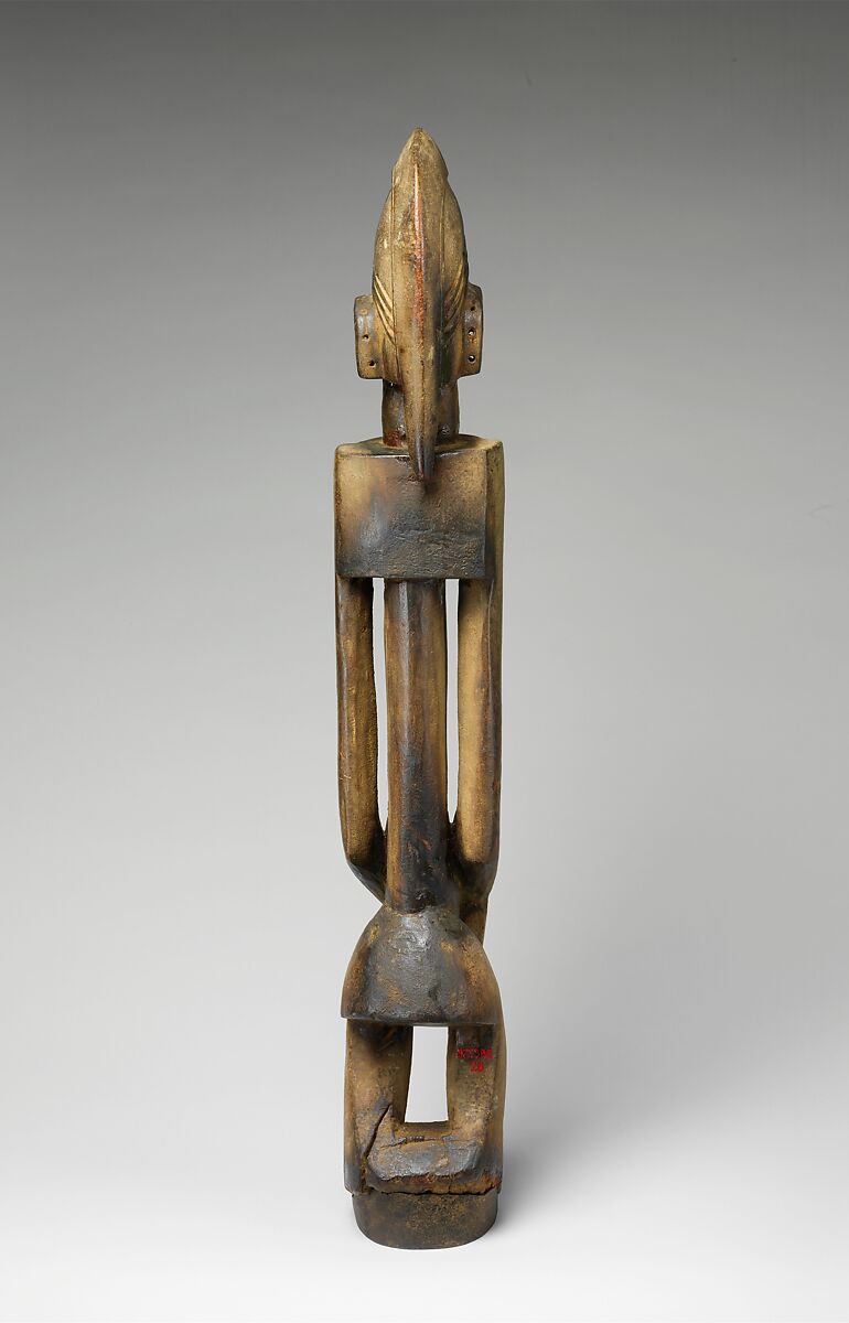 Female dege dal nda (sculpture of the terrace), "Master of Ogol" (active late 18th–early 19th century[?], Sanga region, Mali), Wood, Dogon peoples