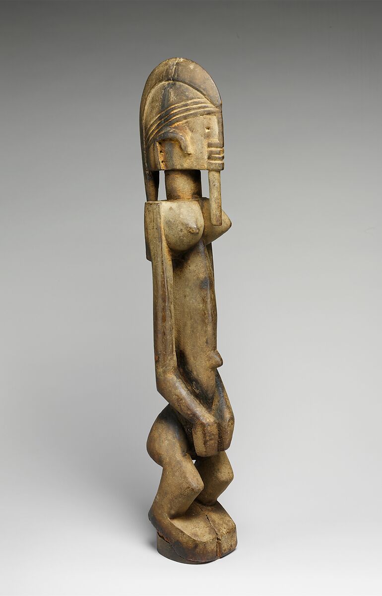 Female dege dal nda (sculpture of the terrace), "Master of Ogol" (active late 18th–early 19th century[?], Sanga region, Mali), Wood, Dogon peoples