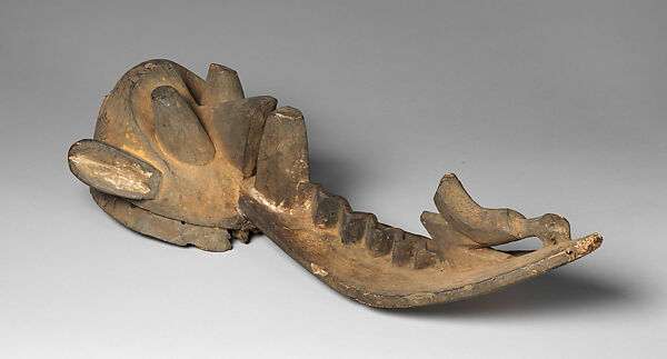 Igodo dance crest, Ijebu-Yoruba artist, Wood, pigment, Yoruba peoples, Ijebu group