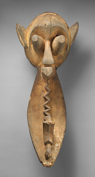 Headdress: Janus, Wood, pigment, Yoruba peoples, Ijebu group 