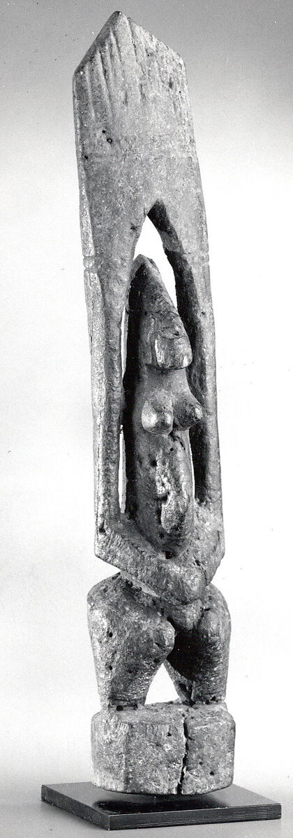 Figure, Wood, sacrificial patina, Dogon peoples 