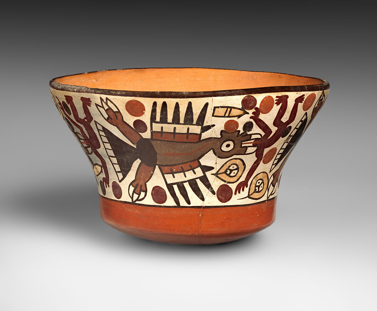 Bowl, Nasca artist(s), Ceramic, slip, Nasca 