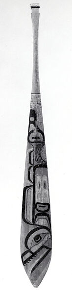 Paddle, Wood, paint, Tlingit 