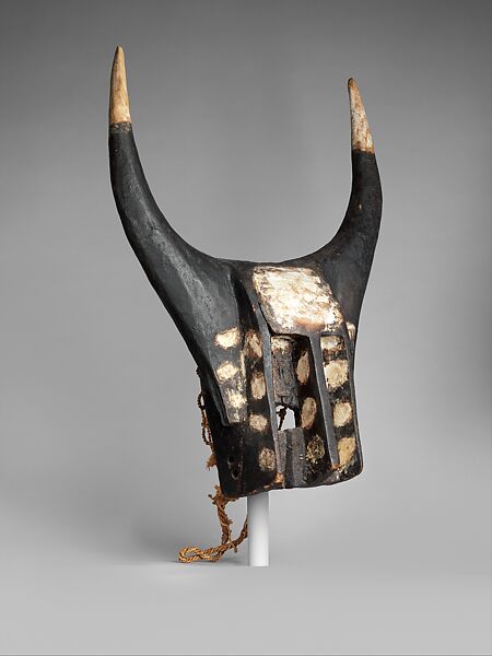 Mask: Bull, Wood, fiber, pigment, Dogon peoples 