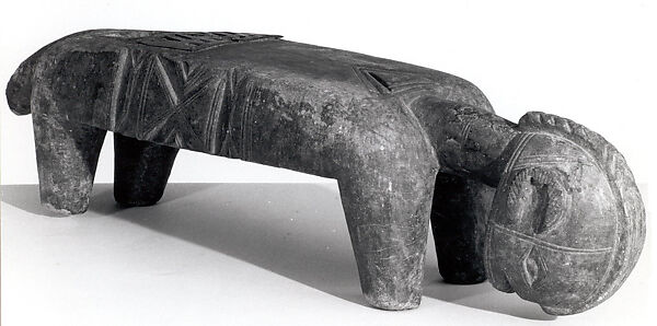 Figurative Stool, Wood, iron, Dogon peoples 