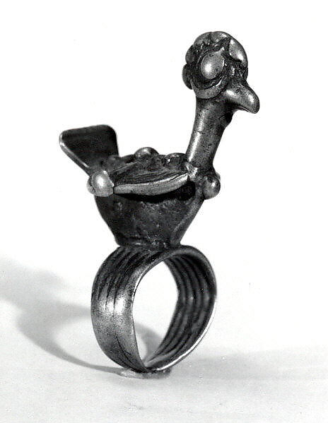 Ring: Bird, Bronze, Bwa or Bobo or Gurunsi or Lobi  