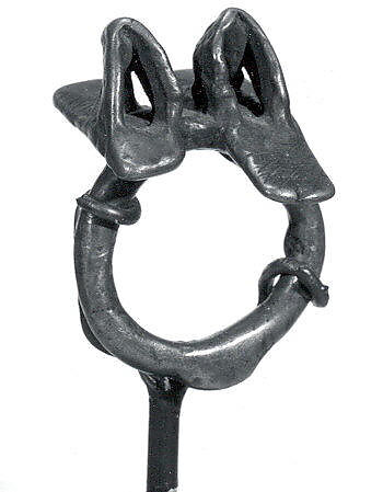 Ring: Sandal Pair, Brass, Dogon peoples 