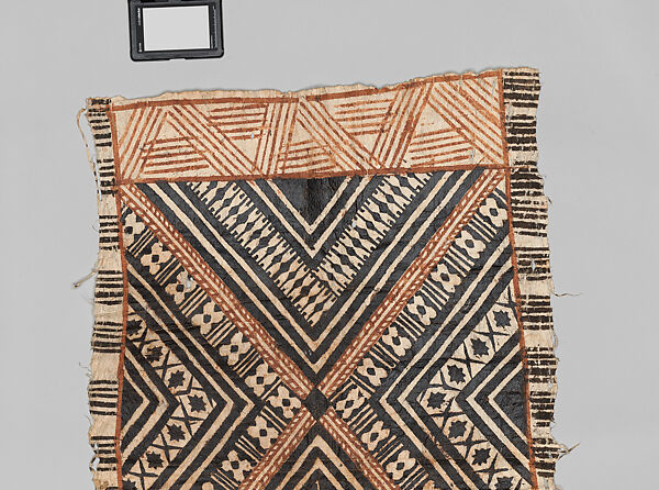 Painted Barkcloth (Masi kesa), Barkcloth, pigment, Fijian