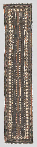 Painted Barkcloth (Masi kesa), Barkcloth, pigment, Fijian 