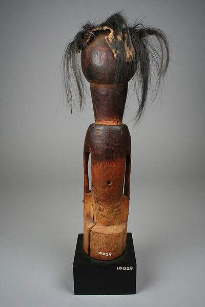 Half Figure: Female, Wood, fur, metal nails, Tsogho peoples