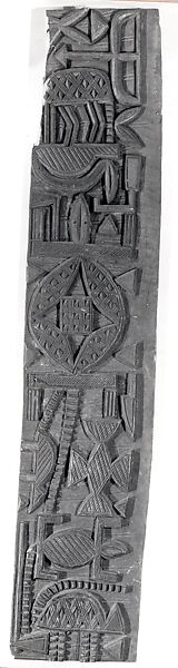 Architectural Element: Door Panels, Wood, Nupe peoples 