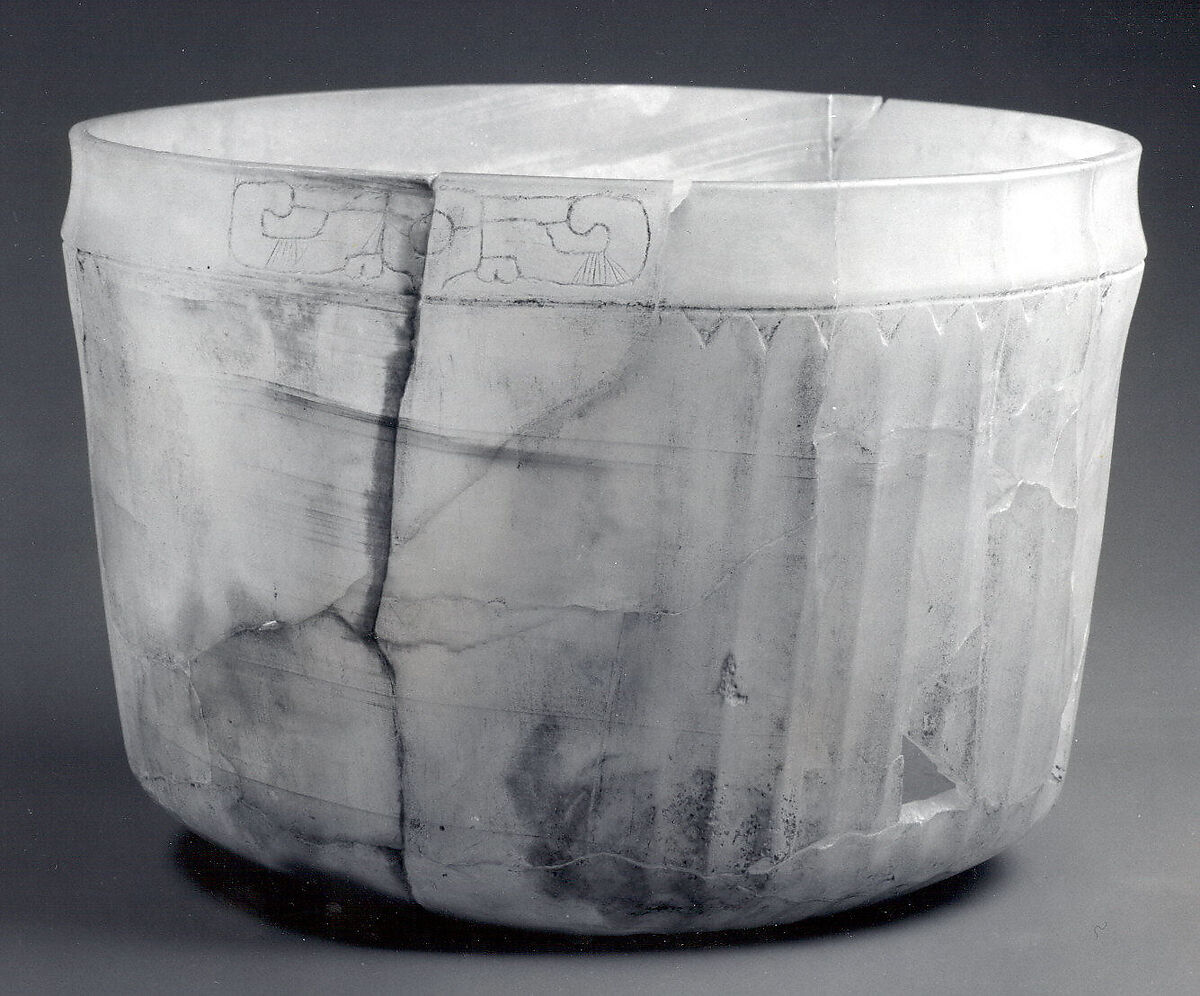 Onyx Bowl, Onyx marble (tecalli), pigment, Mexican