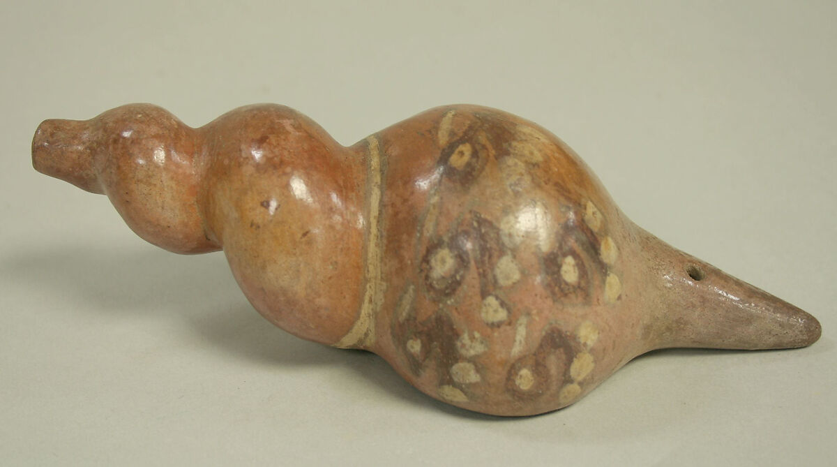 Ceramic Trumpet in the Form of a Shell, Ceramic, Central coast (?) 