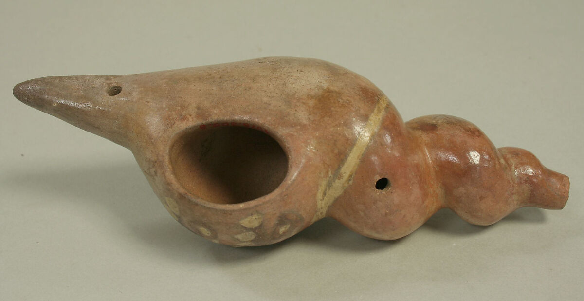 Ceramic Trumpet in the Form of a Shell, Ceramic, Central coast (?)