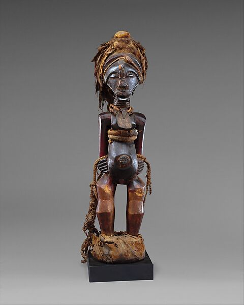 Community Power Figure: Male (Nkisi), Wood, copper, brass, iron, fiber, snakeskin, leather, fur, feathers, mud, resin, Songye peoples 