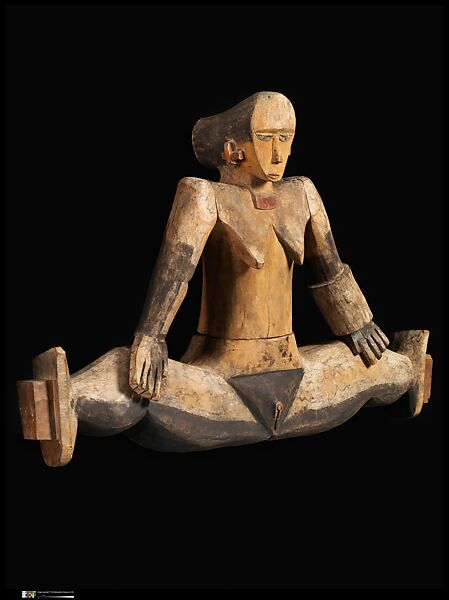 Dilukai (gable figure), Belauan artist, Wood, paint, Belauan peoples