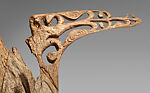 House post, Lake Sentani artist, Wood, Sentani