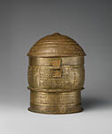 Forowa (lidded vessel), Asante-Akan artist, Brass (hammered), Asante-Akan peoples