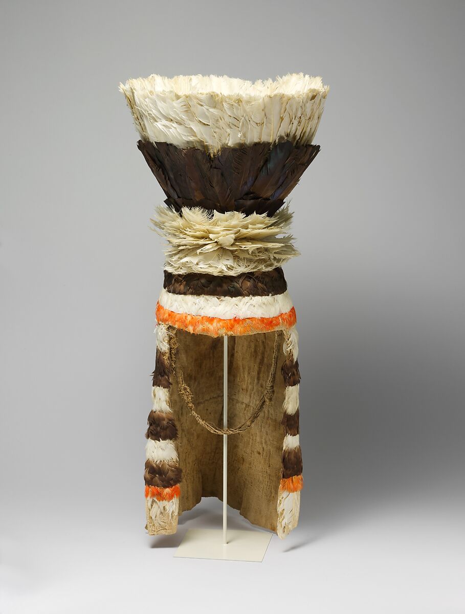 Feathered Headdress, Chimú artist(s), Feathers, cotton, rope, Chimú