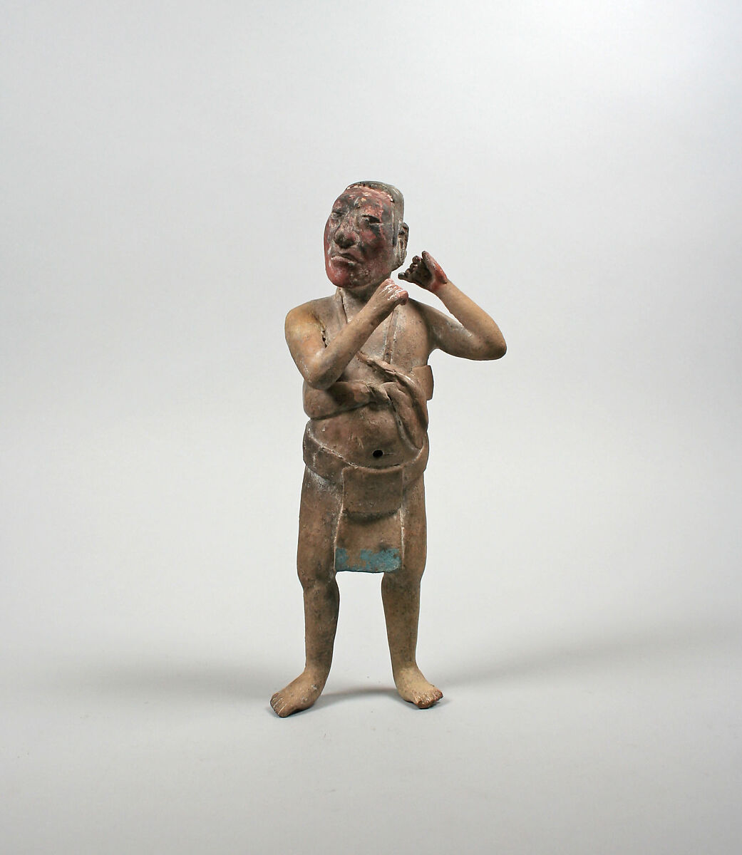 Standing Male Figure, Ceramic, Maya 