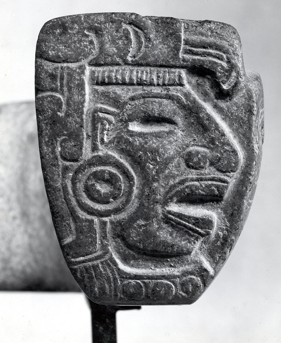 Frog yoke, Classic Veracruz artist(s), Greenstone, pigment (probably hematite), Veracruz