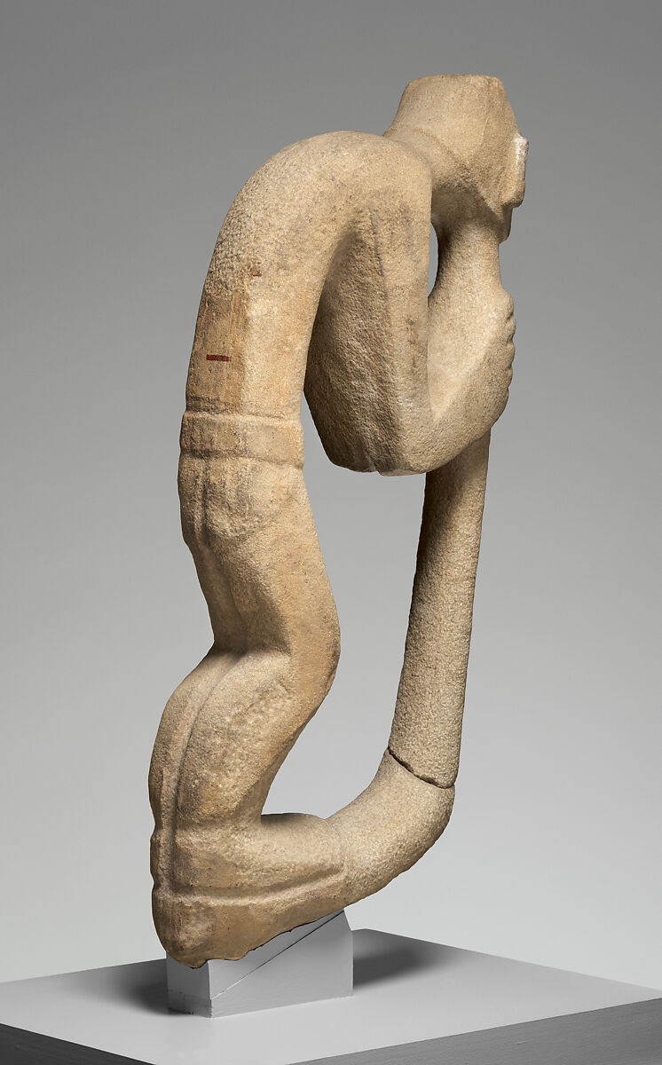 Agricultural deity with digging stick, Huastec artist(s), Sandstone, Huastec