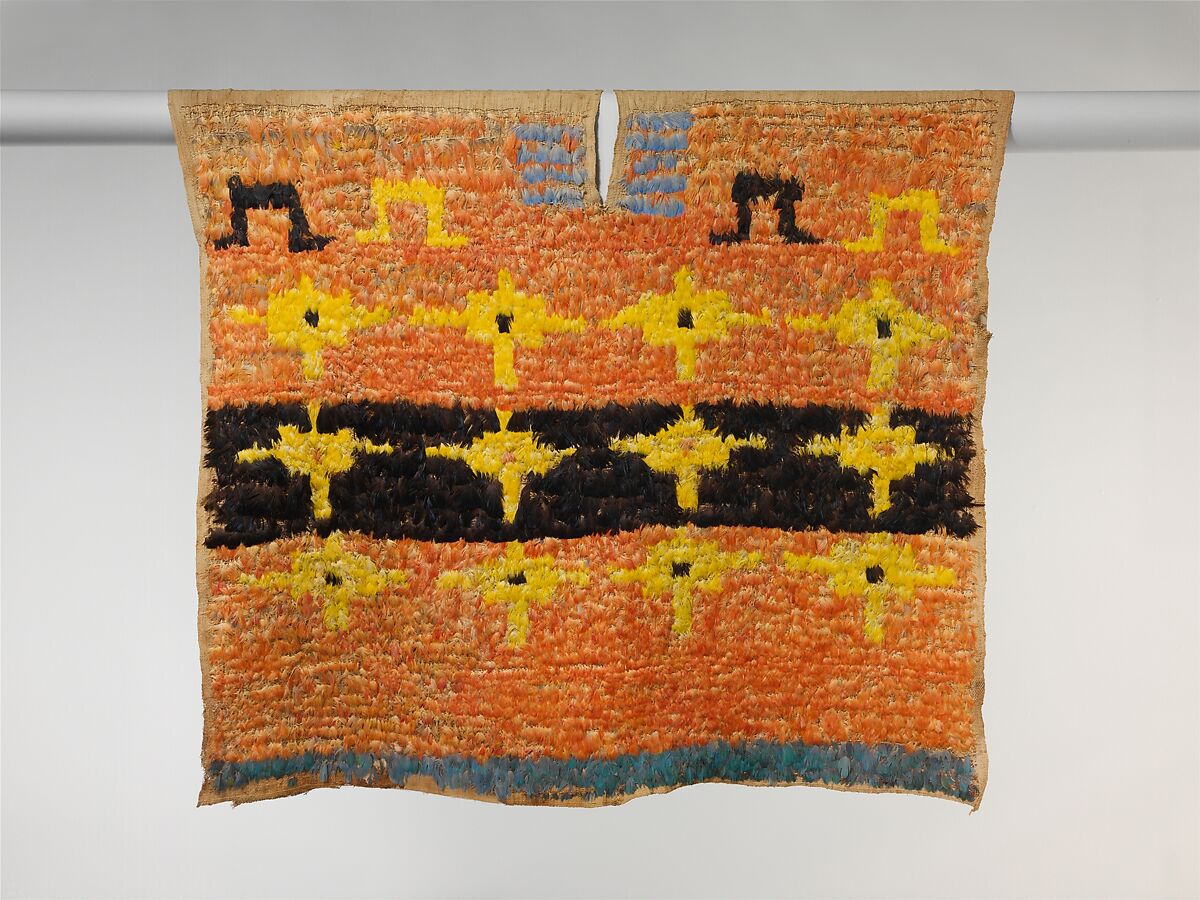 Feathered Tabard, Cotton, feathers, Inca