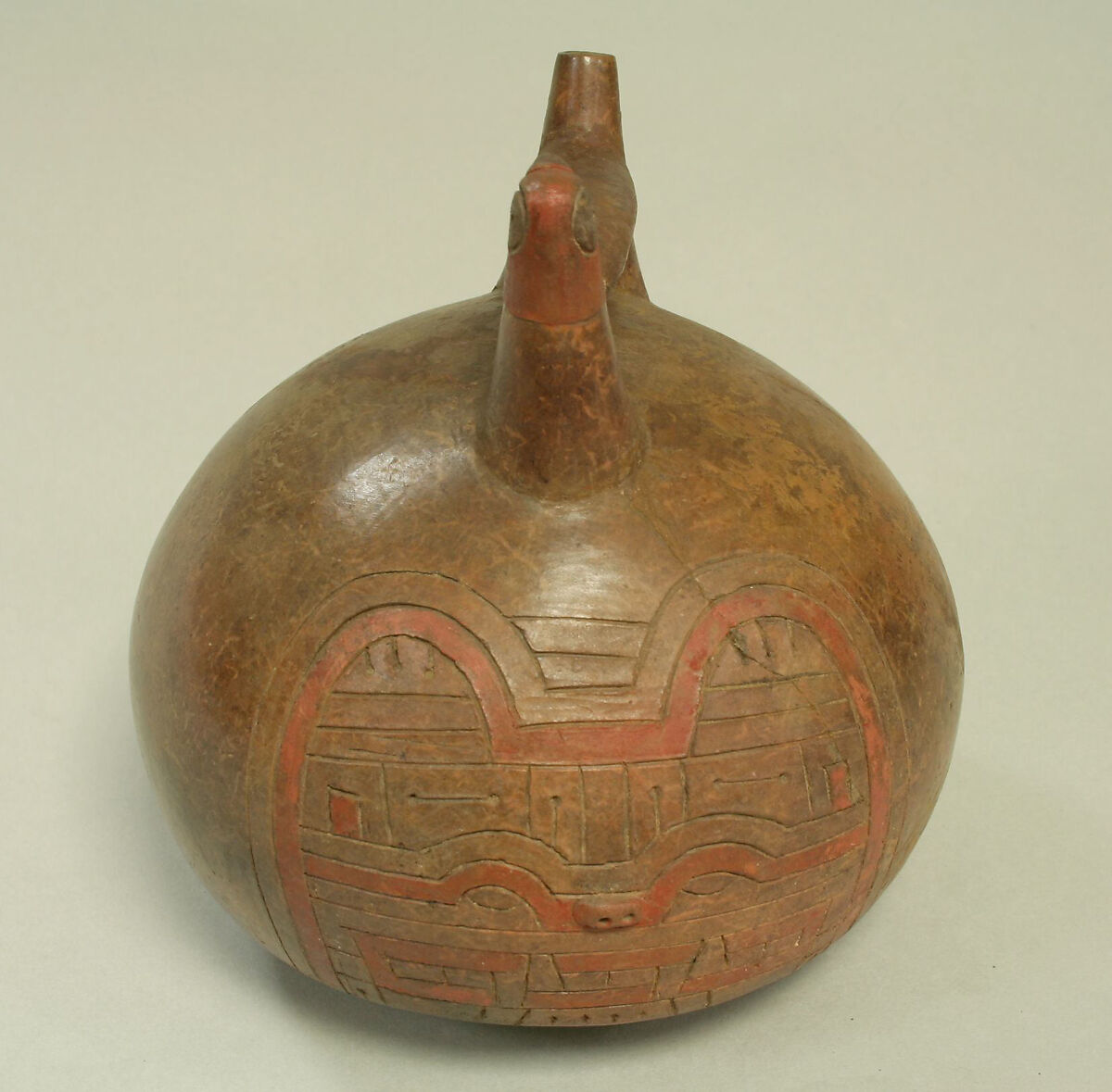 Bottle, Ceramic, pigment, Paracas 