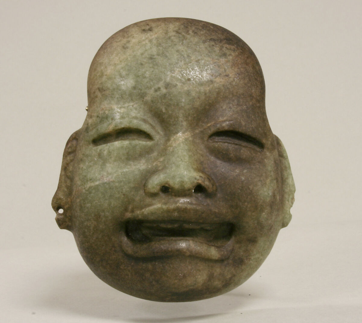 Ornamental Mask, Serpentine, Olmec 