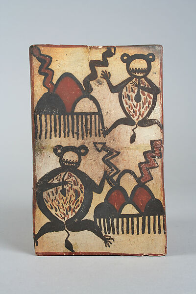 Story Tile, Ceramic, slip, pigment, Hopi 