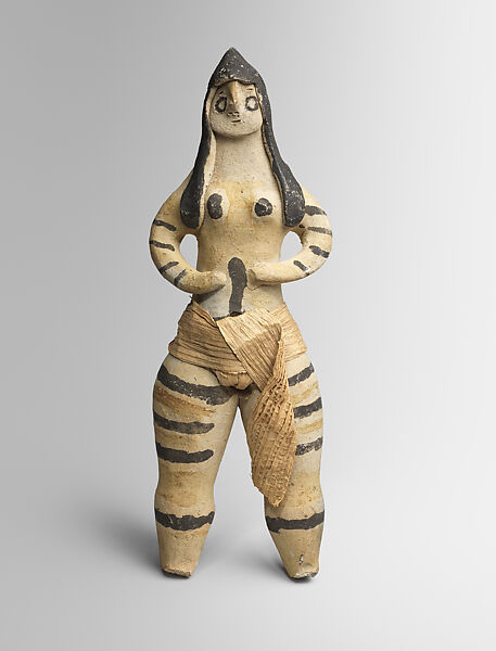 Figurine, Ceramic, pigment, grass cloth (?), Caraja