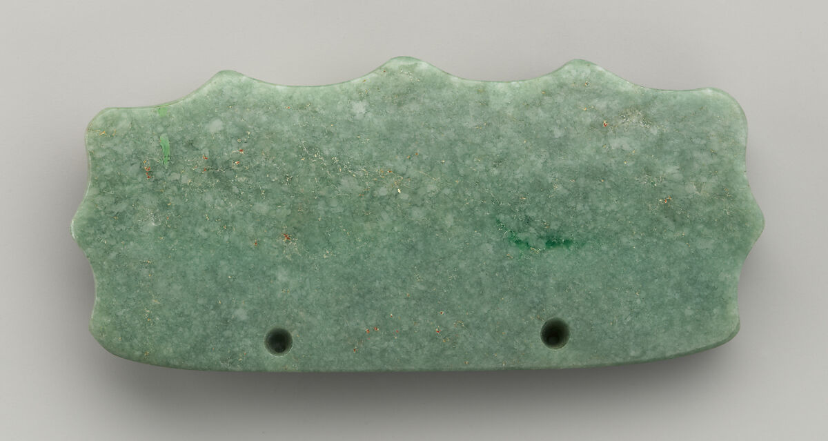 Ornament, Maya artist(s), Jade, Maya