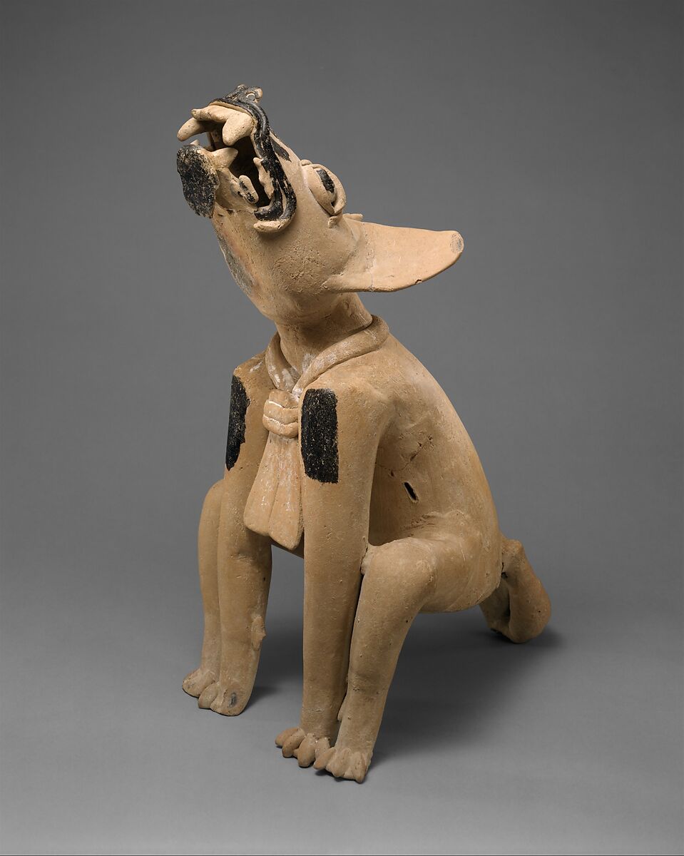 Howling Canine, Ceramic, Remojadas 