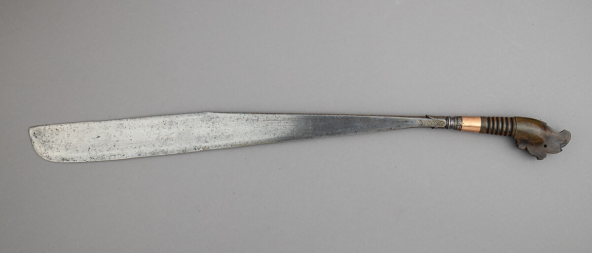 Sword (Klewang), Gold, horn, Malayan 