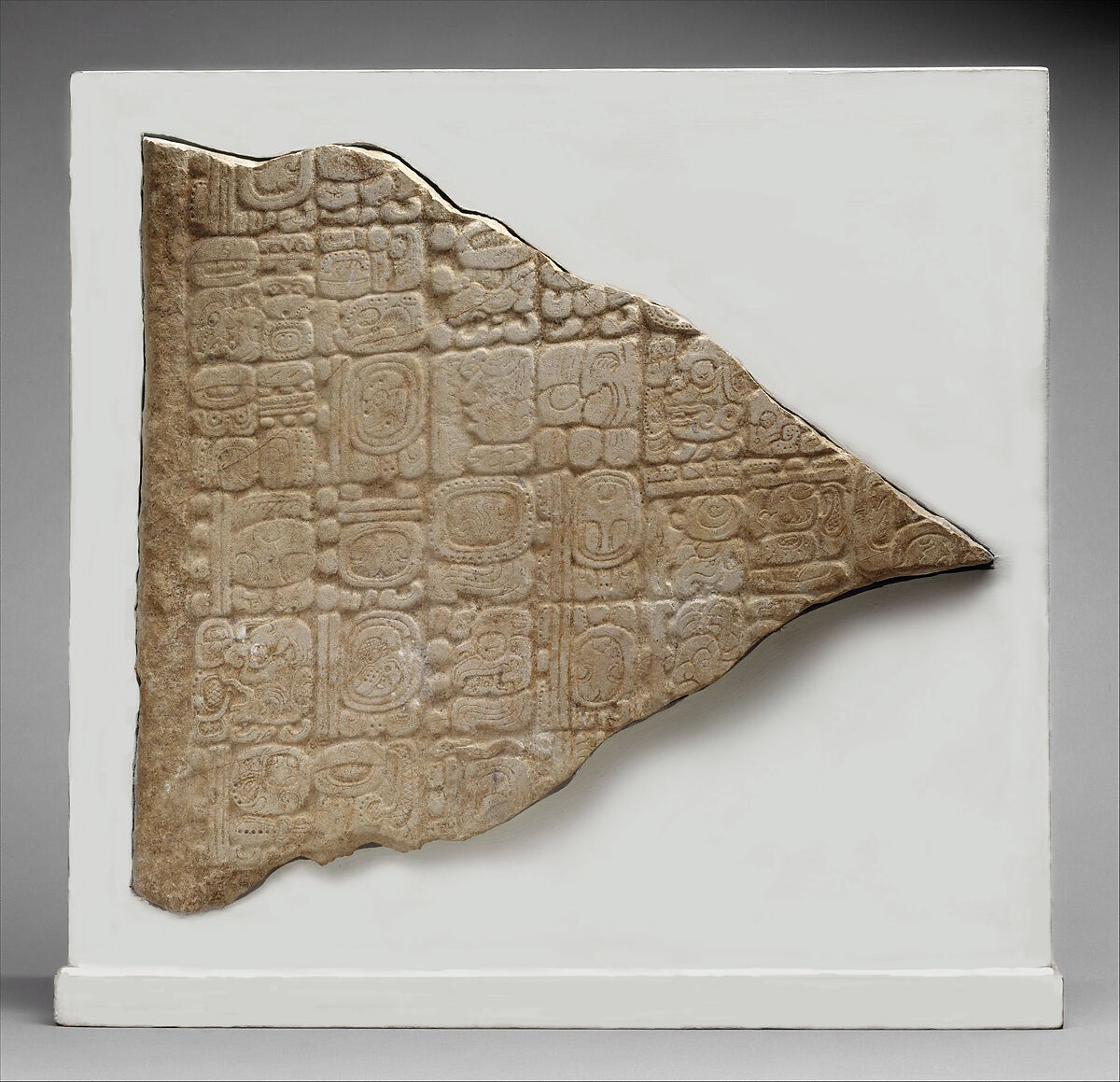 Stela Fragment with Glyphs, Stone, Maya