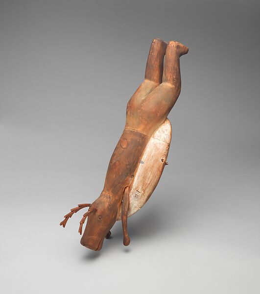 Caribou-Human Mask, Wood, paint, Yup'ik