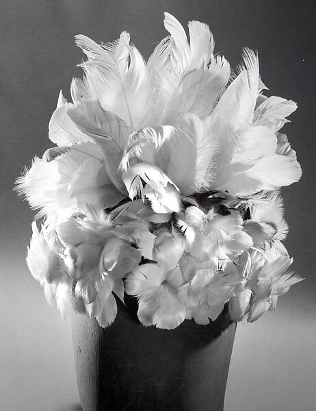 Feathered Headdress, Feathers, vegetable fiber twine, Carajá 