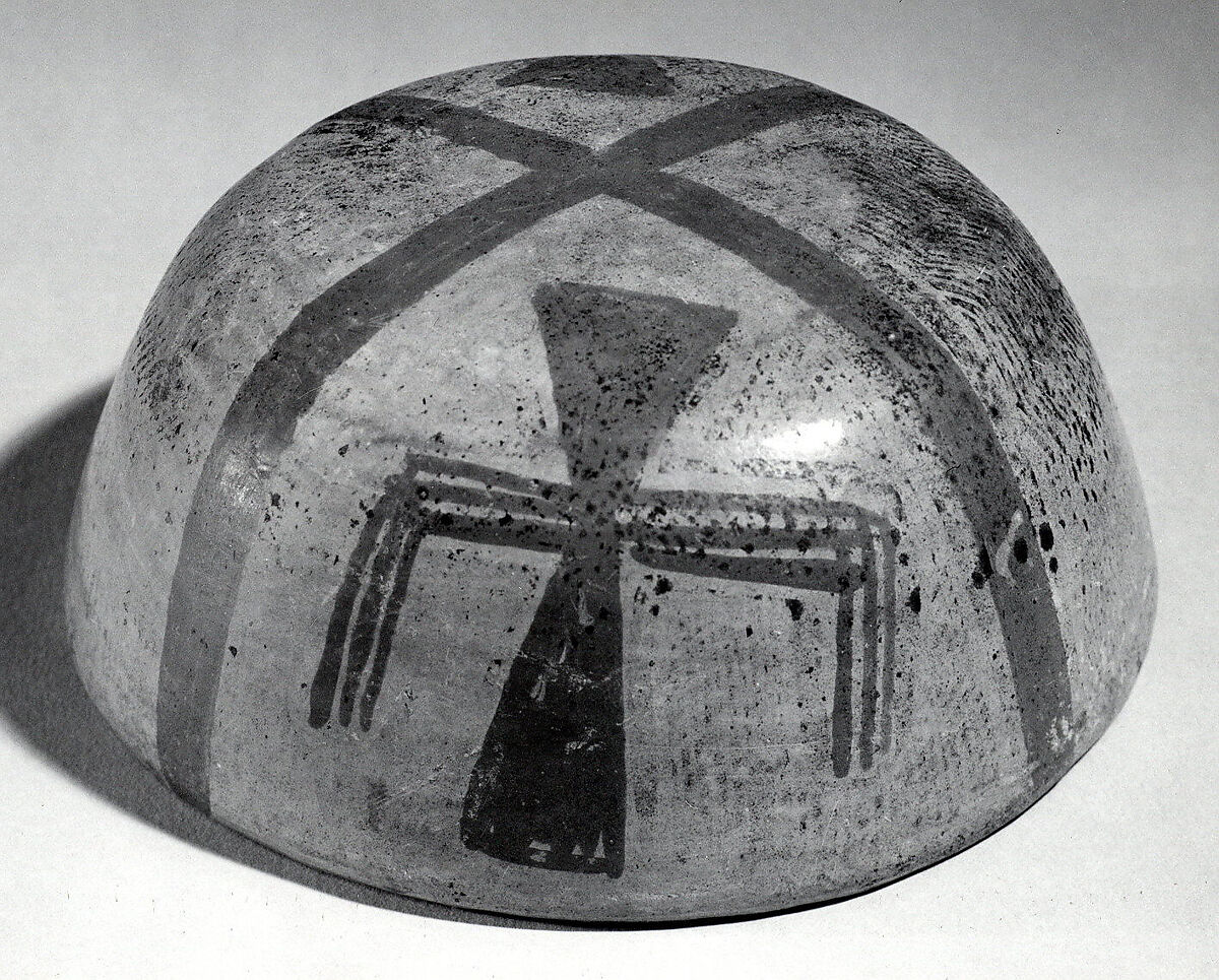 Painted Bowl, Ceramic, slip, pigment, Michoacán