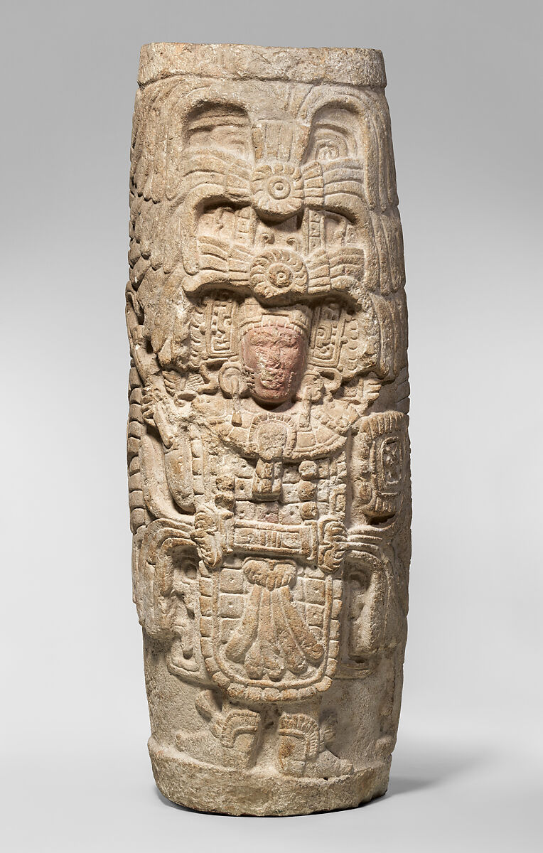 Column, Limestone, Maya 