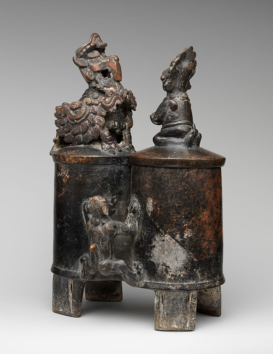 Whistling vessel, Maya artist(s), Ceramic, Maya