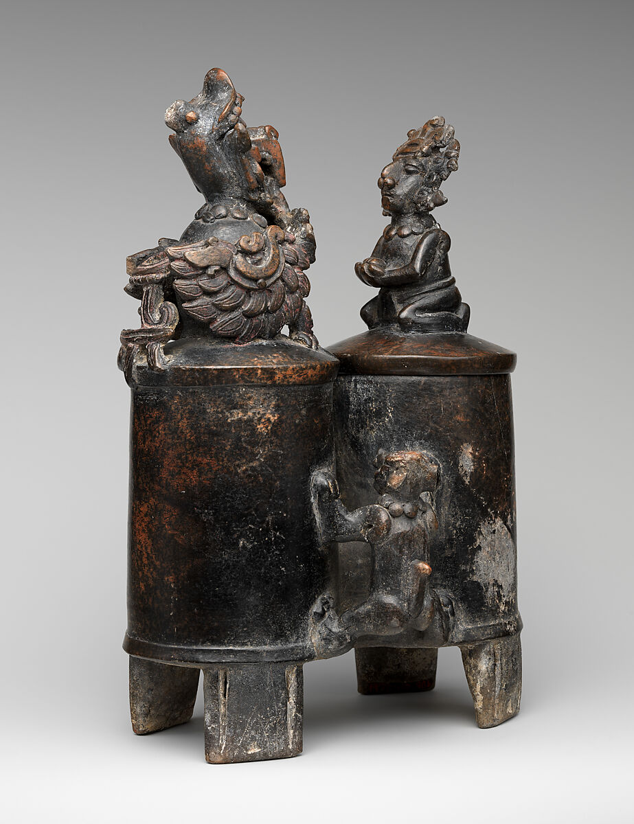 Whistling vessel, Maya artist(s), Ceramic, Maya