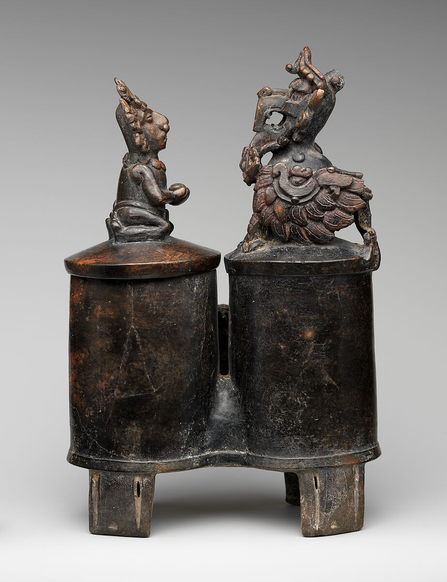 Whistling vessel, Maya artist(s), Ceramic, Maya