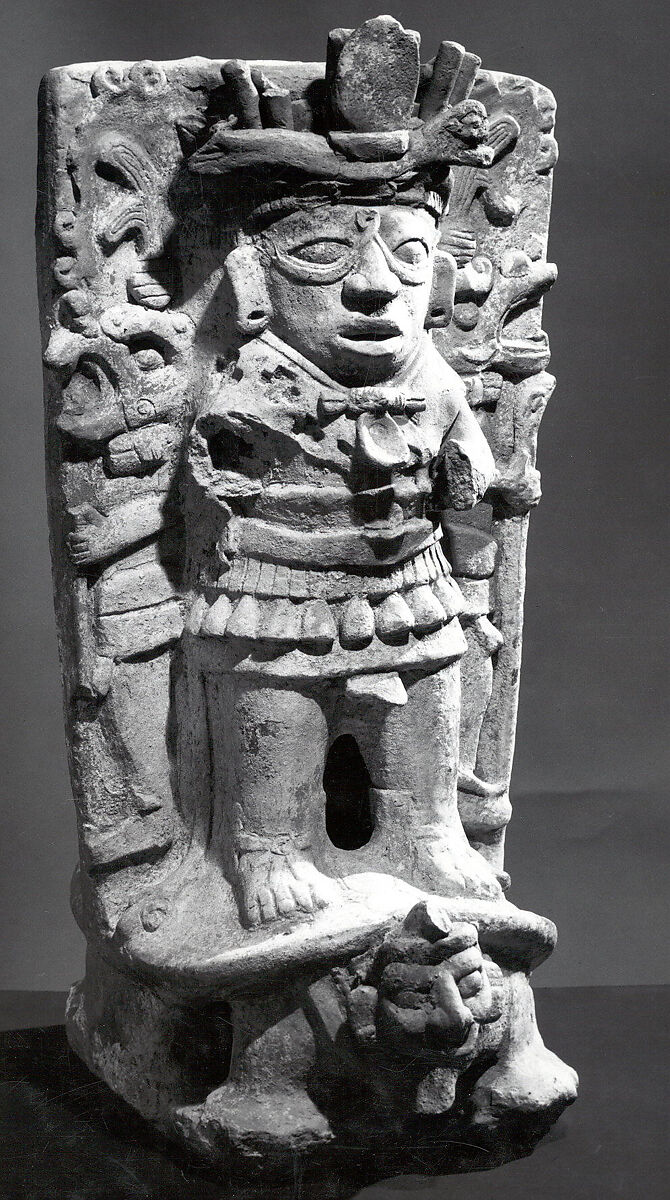 Censer Support, Ceramic, Maya