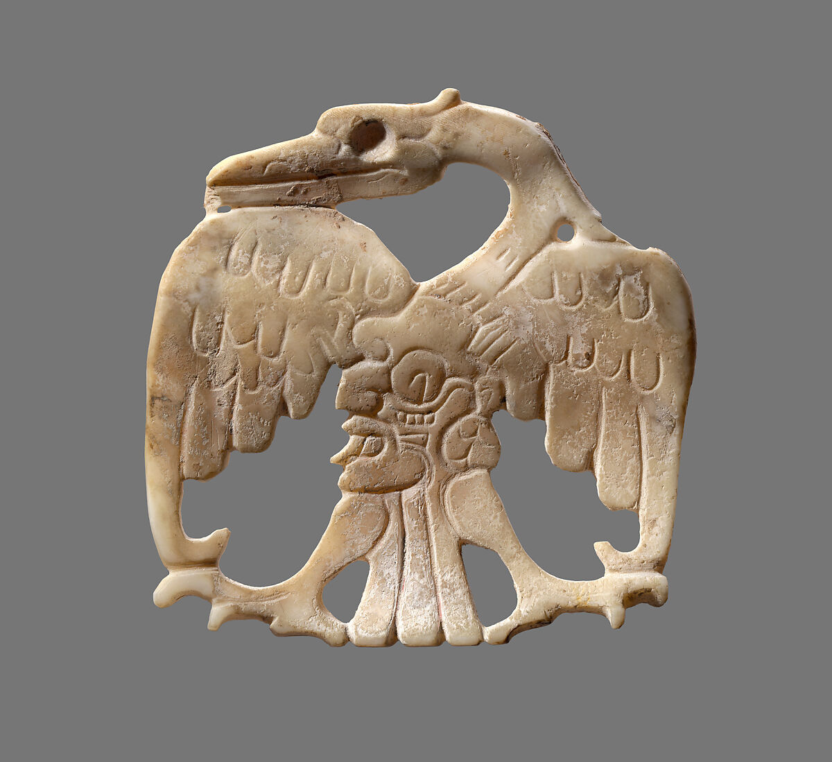 Bird ornament, Shell, Maya 