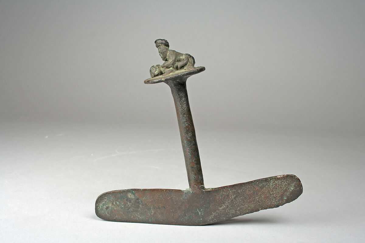 Copper Knife with Figure Handle, Copper, Inca 